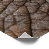 クローズアップ写真で茶色の象 ポスター (角)