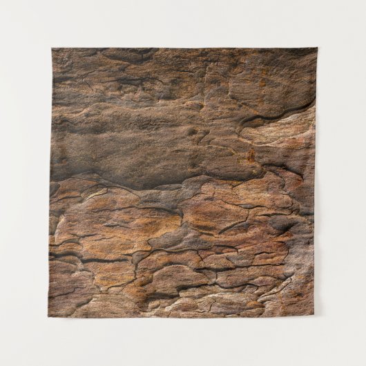 クローズアップ写真における茶色の木の樹皮 タペストリー (正面(横))