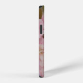 クローズアップ写真のピンクの桜 iPhoneケース (右側面)