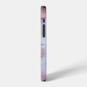 クローズアップ写真のピンクの桜 iPhoneケース (左側面)
