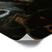 クローズアップ写真の水しぶき ポスター (角)