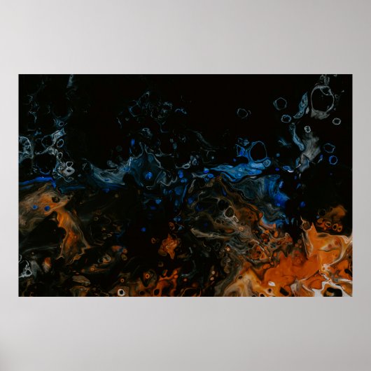 クローズアップ写真の水しぶき ポスター (正面)