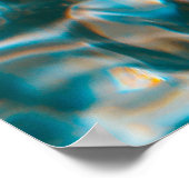 クローズアップ写真の水しぶき ポスター (角)