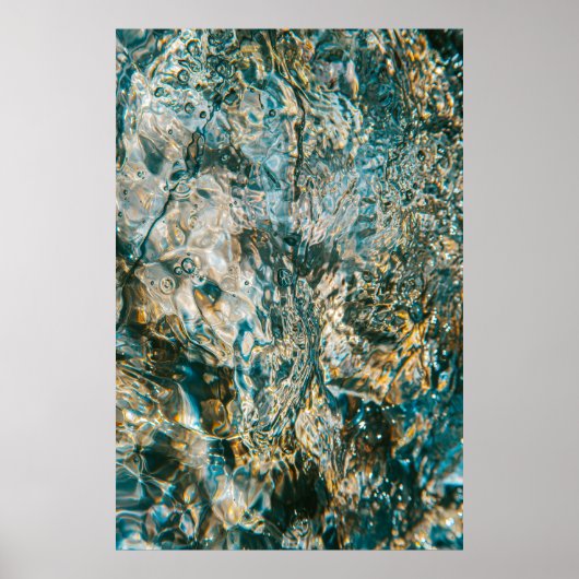 クローズアップ写真の水しぶき ポスター (正面)