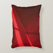 クローズアップ写真の赤い織物 アクセントクッション (正面(垂直))