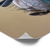 クローズアップ昆虫頭 ポスター (角)