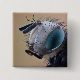 クローズアップ昆虫頭 缶バッジ