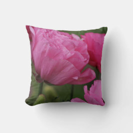 クローズアップ深い牡丹ピンクランヌカルス クッション