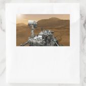 クローズアップ火星キュリオシティーローバー 長方形シール (バッグ)