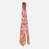 クローズアップ花の写真ピンクイースターリリー ネクタイ (正面)