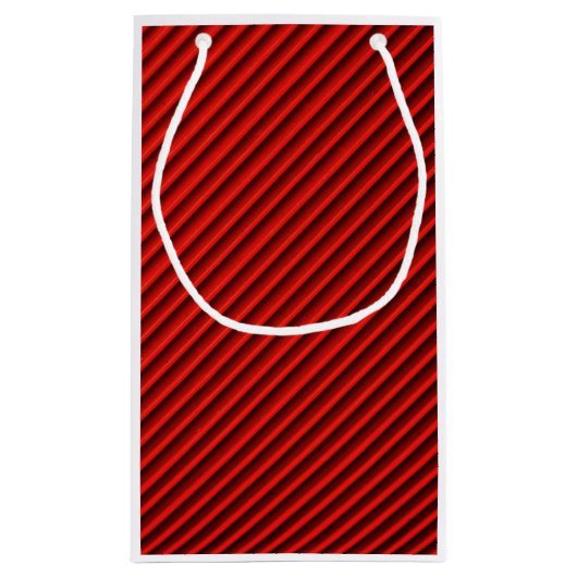 クローズアップ赤いテキスタイルパターン抱き枕 スモールペーパーバッグ (裏面)