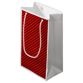 クローズアップ赤いテキスタイルパターン抱き枕 スモールペーパーバッグ (正面アングル)