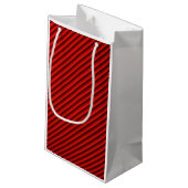 クローズアップ赤いテキスタイルパターン抱き枕 スモールペーパーバッグ (裏面アングル)