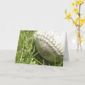 クローズアップ野球父親のデイカード カード (黄色い花)