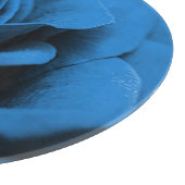 クローズアップ青の赤のローズ、マクロ美しい。 カッティングボード (角)