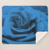クローズアップ青の赤のローズ、マクロ美しい。 シェルパブランケット (正面(横))
