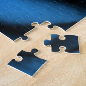 クローズアップ青の赤のローズ、マクロ美しい。 ジグソーパズル (側面)