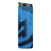 クローズアップ青の赤のローズ、マクロ美しい。 タンブラー (回転右)