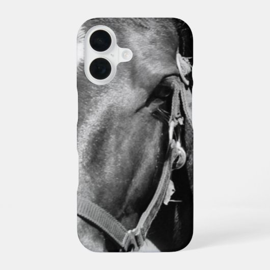 クローズアップ馬眼 iPhone 16ケース (裏面)