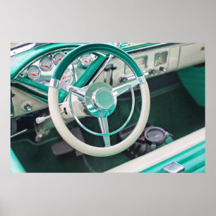 クローズアップ:ターコイズ1950年代のインテリア車, ポスター