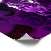 クローズアップ パープル ポスター (角)