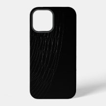 クローズアップ ホワイト ウェブ ブラック iPhone カバー