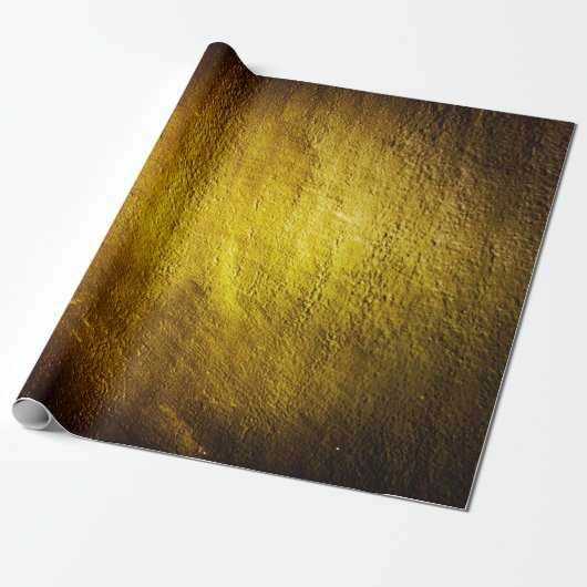 クローズアップ？黄色？壁？テクスチャ？用？ヴィンテージ？バック ラッピングペーパー (アンロールド)