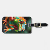 クローズアップiguanaポートレート ラゲッジタグ (正面横)