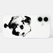 クローズアップTerrier Mix Art iPhoneケース Case-Mate iPhoneケース (裏面 (横))