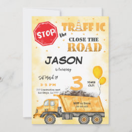 クローズザロード建築誕生日招待状 招待状