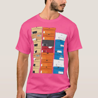 クローズドトリプルスタックシューボックスロゴ1D Tシャツ