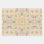 クローズニットサンクスギビング秋コージー秋ストーン ラッピングペーパーシート (正面3)