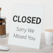 クローズ済み申し訳恋しく思ありませんビジネステンプレート 台座サイン (インサイチュ)