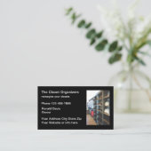 クローゼットの整理サービス 名刺 (スタンド正面)