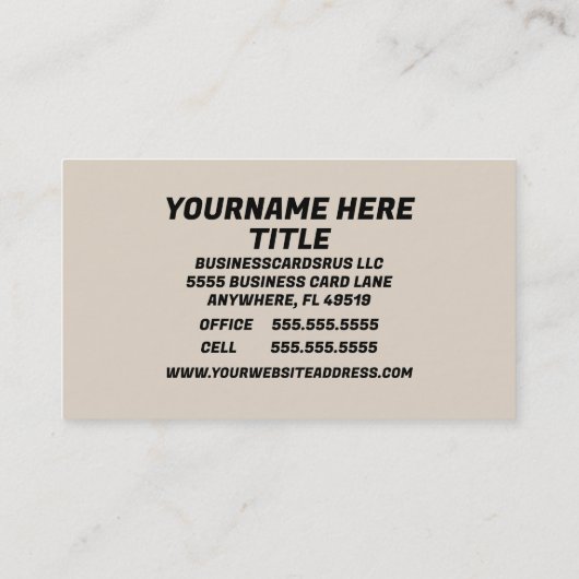 クローゼットの整理プロフェッショナル 名刺 (裏面)