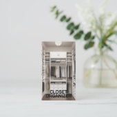 クローゼットの整理 名刺 (スタンド正面)