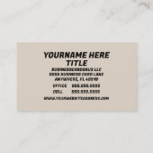 クローゼットの整理 名刺 (裏面)