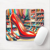 クローゼットの赤いスチレット マウスパッド (マウス)