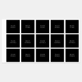 クローゼットの黒い靴の分類ラベル ラベル (シート)