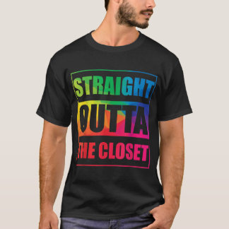 クローゼットのLGBTをまっすぐに出す Tシャツ