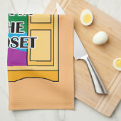 クローゼットを真っすぐ出て キッチンタオル (四つ折り)