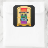 クローゼットを真っすぐ出て スクエアシール (バッグ)