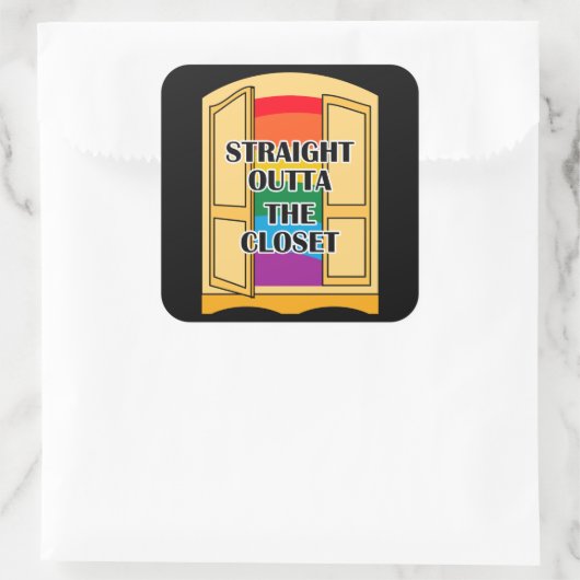 クローゼットを真っすぐ出て スクエアシール (バッグ)