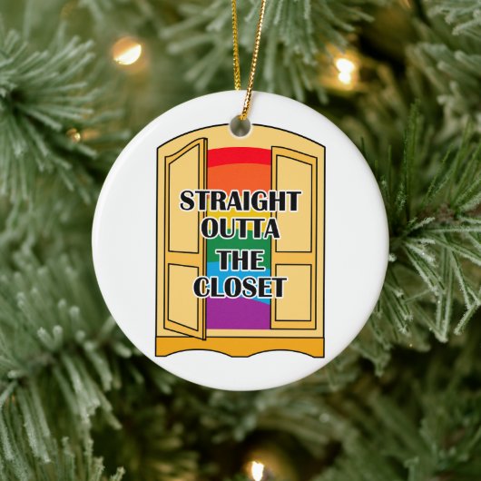 クローゼットを真っすぐ出て セラミックオーナメント (ツリー)