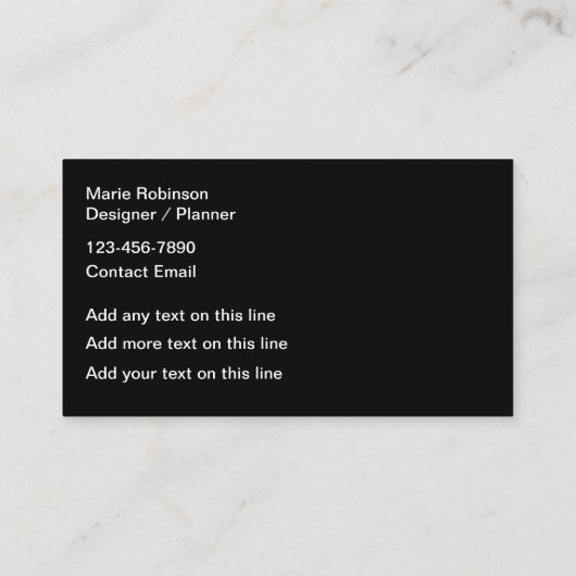 クローゼット整理及びデザイン名刺 名刺 (裏面)