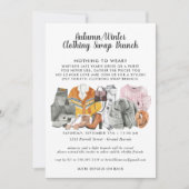 クローゼット・スワップ・パーティーのご招待 招待状 (正面)