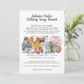 クローゼット・スワップ・パーティーのご招待 招待状 (スタンド正面)