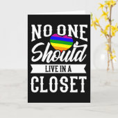 クローゼットLGBTプライド月 カード (黄色い花)