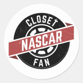 クローゼットNASCARFanステッカー ラウンドシール