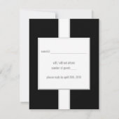 クローディアのためのバーまたはバルミツワーの応答カード 出欠カード (裏面)